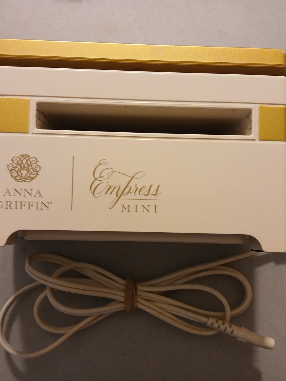 Anna Griffin Empress Mini Heat Tool — Cream and Gold